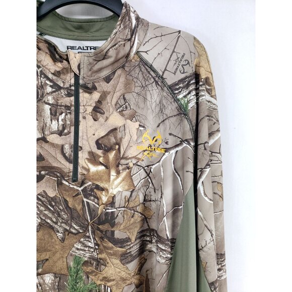 Realtree Xtra Half Zip Pullover Men's Size 2X Camouflage - Picture 5 of 8